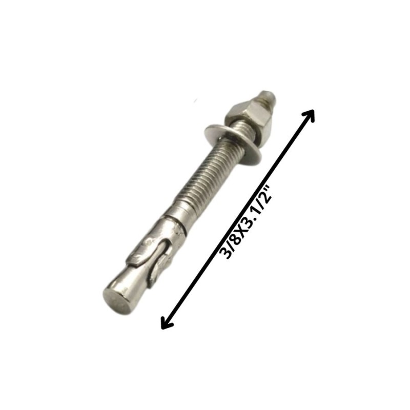 PERNO ANCLAJE C/TUERCA (10) 3/8 X 3 1/2