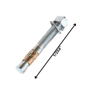 PERNO ANCLAJE C/TUERCA (12) 1/2 X 4