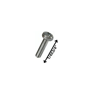 PERNO COCINA CABEZA REDONDA (06) 1/4 X 3/4