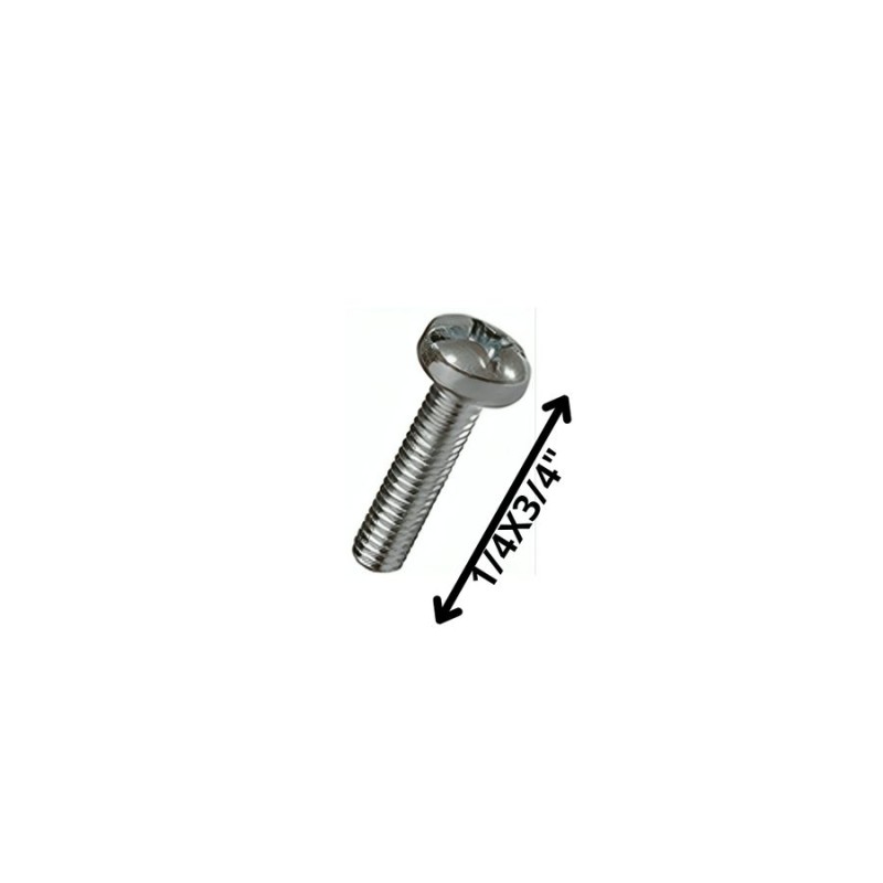PERNO COCINA CABEZA REDONDA (06) 1/4 X 3/4
