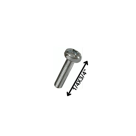 PERNO COCINA CABEZA REDONDA (06) 1/4 X 3/4