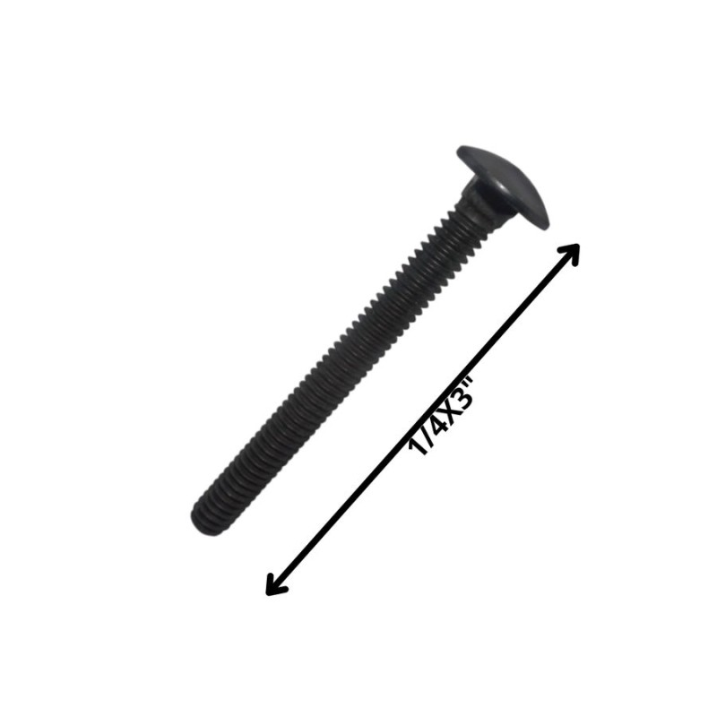 PERNO COCHE HILO CORRIENTE NEGRO (06) 1/4 X 3 1/2