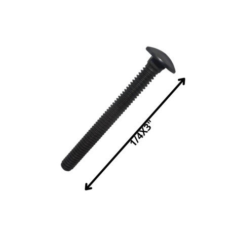 PERNO COCHE HILO CORRIENTE NEGRO (06) 1/4 X 3 1/2