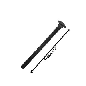 PERNO COCHE HILO CORRIENTE NEGRO (06) 1/4 X 4 1/2