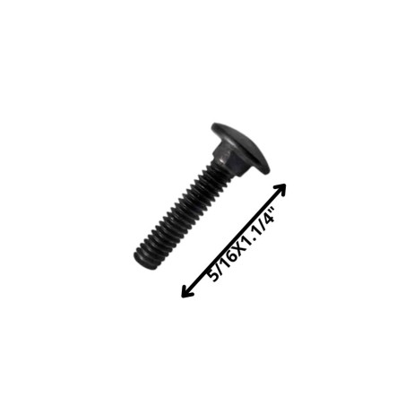PERNO COCHE HILO CORRIENTE NEGRO (08) 5/16 X 1 1/4