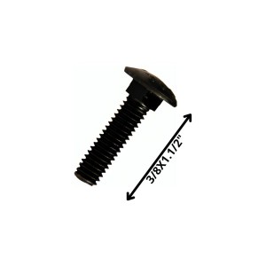 PERNO COCHE HILO CORRIENTE NEGRO (10) 3/8 X 1 1/2