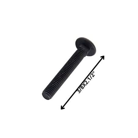 PERNO COCHE HILO CORRIENTE NEGRO (10) 3/8 X 2 1/2