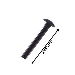 PERNO COCHE HILO CORRIENTE NEGRO (10) 3/8 X 3 1/2