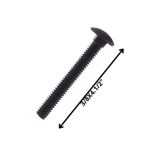 PERNO COCHE HILO CORRIENTE NEGRO (10) 3/8 X 4 1/2