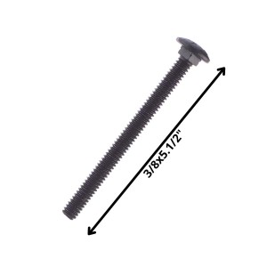 PERNO COCHE HILO CORRIENTE NEGRO (10) 3/8 X 5 1/2