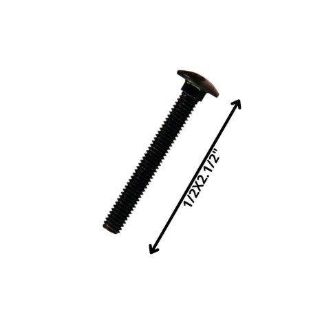 PERNO COCHE HILO CORRIENTE NEGRO (12) 1/2 X 2 1/2