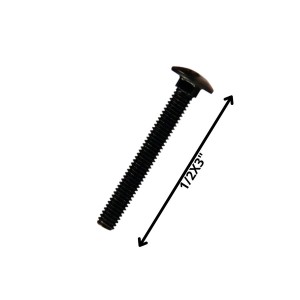 PERNO COCHE HILO CORRIENTE NEGRO (12) 1/2 X 3