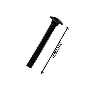PERNO COCHE HILO CORRIENTE NEGRO (12) 1/2 X 3 1/2