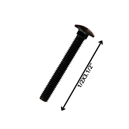 PERNO COCHE HILO CORRIENTE NEGRO (12) 1/2 X 3 1/2