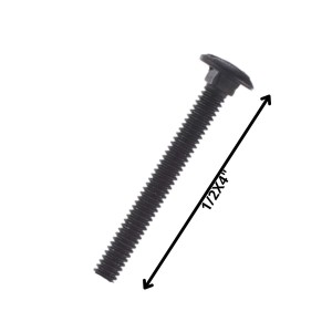 PERNO COCHE HILO CORRIENTE NEGRO (12) 1/2 X 4