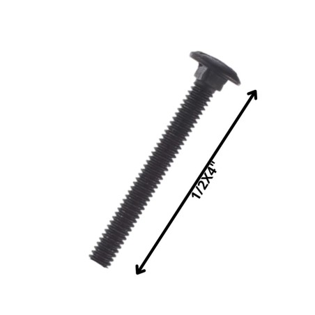 PERNO COCHE HILO CORRIENTE NEGRO (12) 1/2 X 4