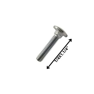 PERNO COCHE HILO CORRIENTE ZINCADO (06)1/4 X 1 1/4