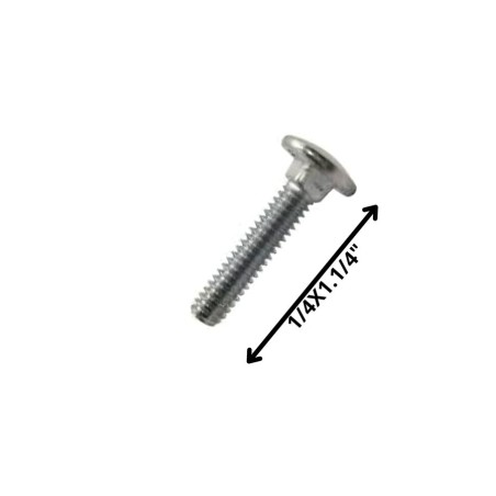 PERNO COCHE HILO CORRIENTE ZINCADO (06)1/4 X 1 1/4