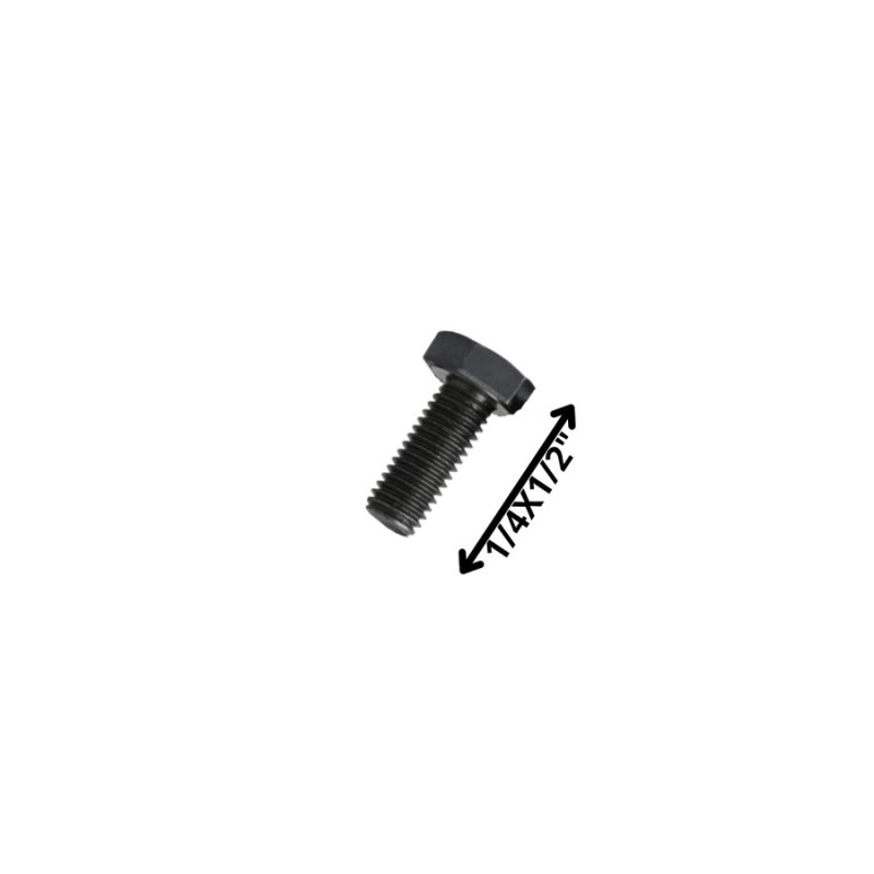 PERNO HEXAGONAL GRADO 2 HILO CTE 1/4 X 1/2 NEGRO
