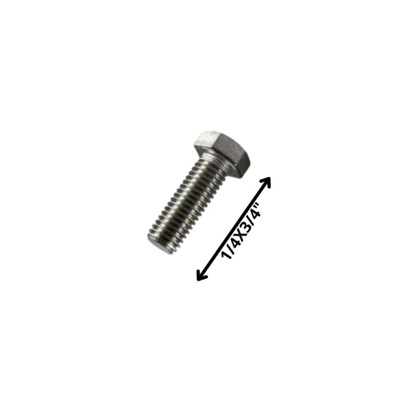 PERNO HEXAGONAL GRADO 2 HILO CTE 1/4 X 3/4 NEGRO