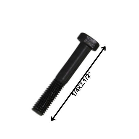 PERNO HEXAGONAL GRADO 2 HILO CTE 1/4 X 21/2 NEGRO