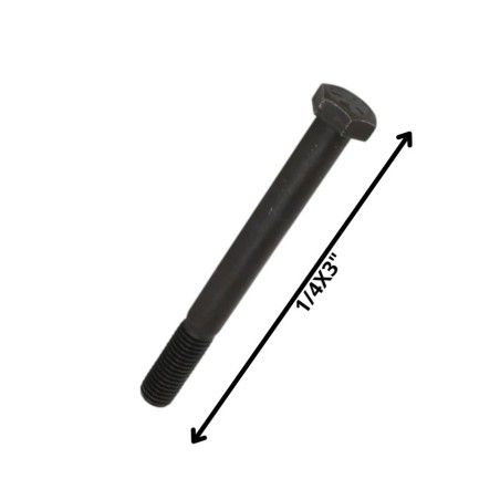 PERNO HEXAGONAL GRADO 2 HILO CTE 1/4 X 3 NEGRO