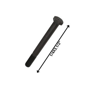 PERNO HEXAGONAL GRADO 2 HILO CTE 1/4 X 31/2 NEGRO