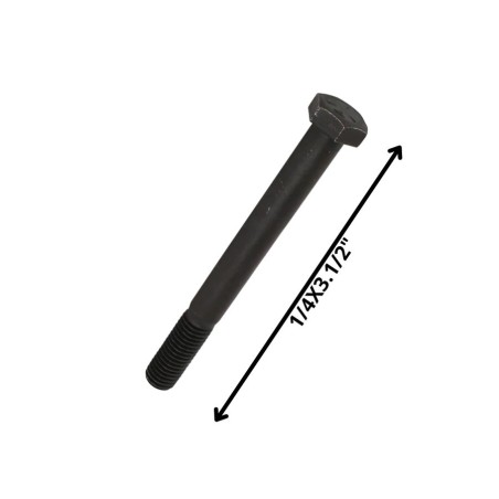 PERNO HEXAGONAL GRADO 2 HILO CTE 1/4 X 31/2 NEGRO