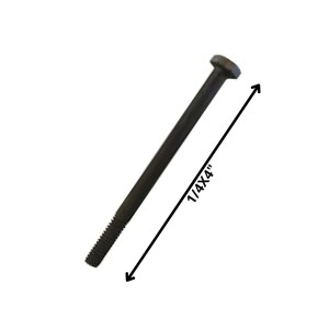 PERNO HEXAGONAL GRADO 2 HILO CTE 1/4 X 4 NEGRO