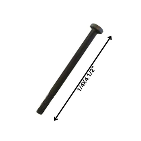 PERNO HEXAGONAL GRADO 2 HILO CTE 1/4 X 41/2 NEGRO