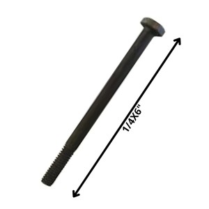 PERNO HEXAGONAL GRADO 2 HILO CTE 1/4 X 6 NEGRO