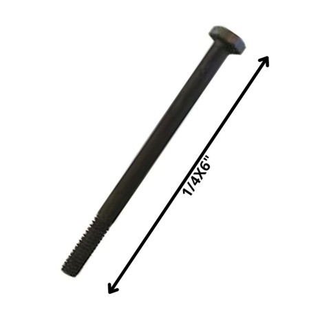 PERNO HEXAGONAL GRADO 2 HILO CTE 1/4 X 6 NEGRO
