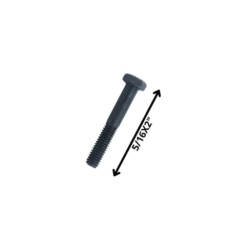 PERNO HEXAGONAL GRADO 2 HILO CTE 5/16 X 2 NEGRO