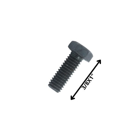 PERNO HEXAGONAL GRADO 2 HILO CTE 3/8 X 1 NEGRO