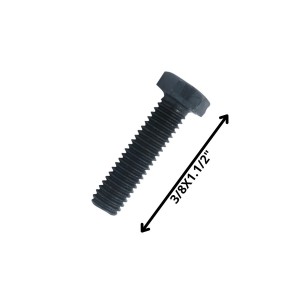 PERNO HEXAGONAL GRADO 2 HILO CTE 3/8 X 11/2 NEGRO