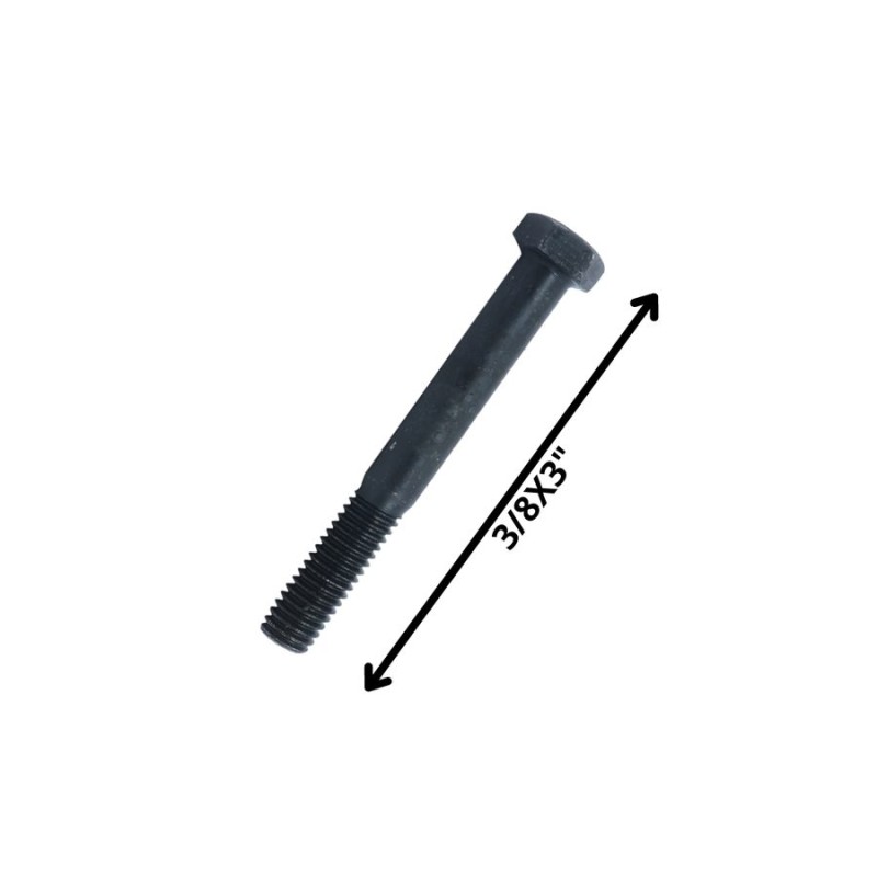 PERNO HEXAGONAL GRADO 2 HILO CTE 3/8 X 3 NEGRO