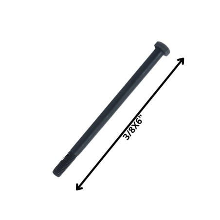 PERNO HEXAGONAL GRADO 2 HILO CTE 3/8 X 6 NEGRO