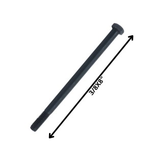 PERNO HEXAGONAL GRADO 2 HILO CTE 3/8 X 8 NEGRO