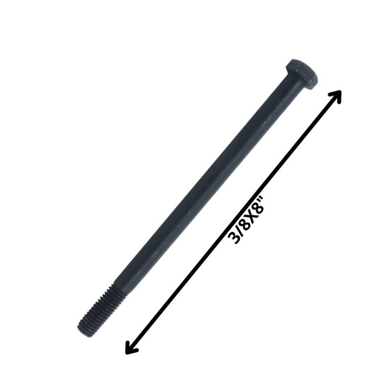 PERNO HEXAGONAL GRADO 2 HILO CTE 3/8 X 8 NEGRO