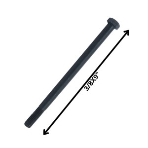 PERNO HEXAGONAL GRADO 2 HILO CTE 3/8 X 9 NEGRO