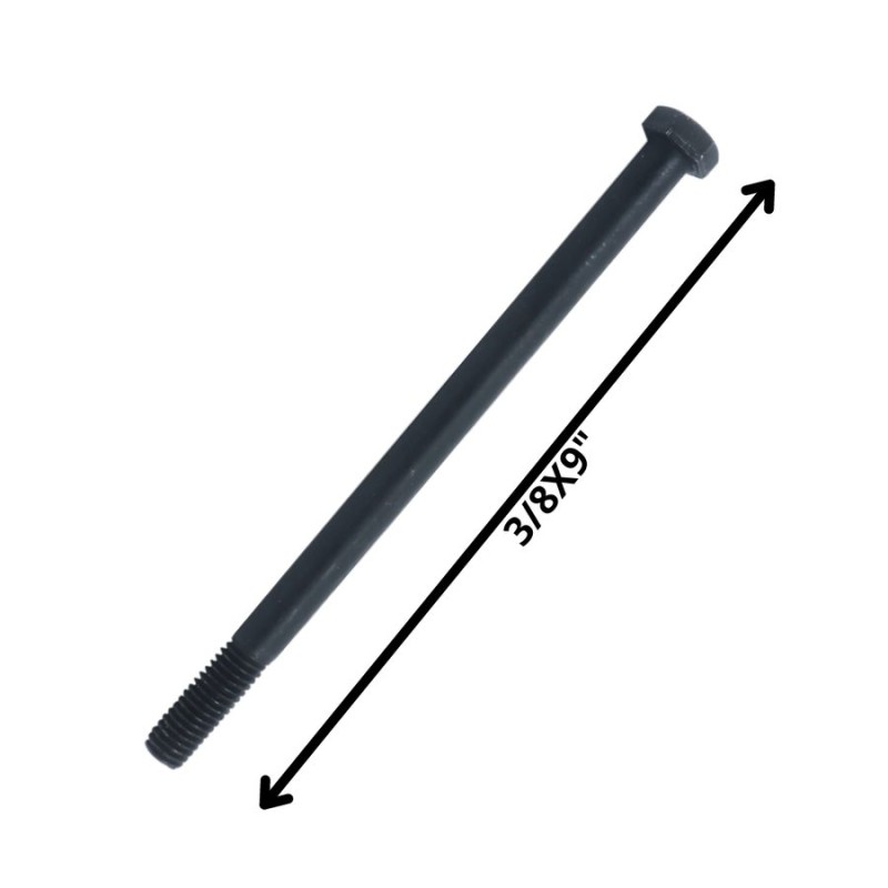 PERNO HEXAGONAL GRADO 2 HILO CTE 3/8 X 9 NEGRO
