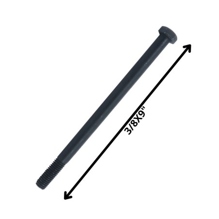 PERNO HEXAGONAL GRADO 2 HILO CTE 3/8 X 9 NEGRO