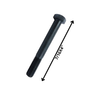 PERNO HEXAGONAL GRADO 2 HILO CTE 7/16 X 4 NEGRO