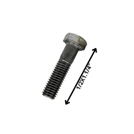 PERNO HEXAGONAL GRADO 2 HILO CTE 1/2 X 11/4 NEGRO