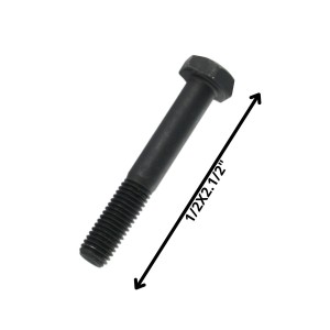 PERNO HEXAGONAL GRADO 2 HILO CTE 1/2 X 21/2 NEGRO