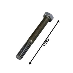PERNO HEXAGONAL GRADO 2 HILO CTE 1/2 X 3 NEGRO