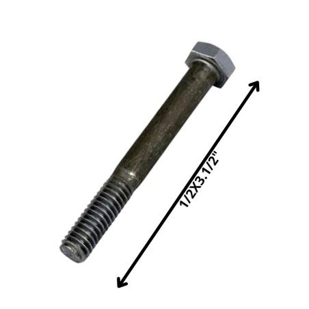 PERNO HEXAGONAL GRADO 2 HILO CTE 1/2 X 31/2 NEGRO