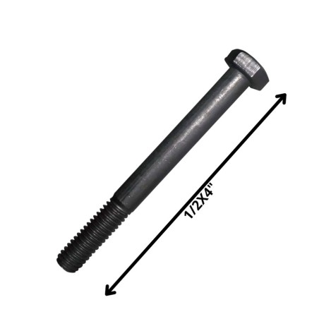 PERNO HEXAGONAL GRADO 2 HILO CTE 1/2 X 4 NEGRO