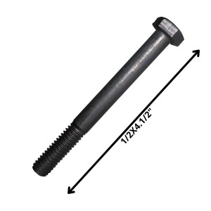 PERNO HEXAGONAL GRADO 2 HILO CTE 1/2 X 41/2 NEGRO