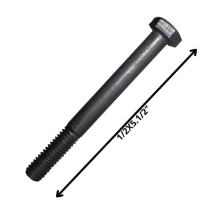 PERNO HEXAGONAL GRADO 2 HILO CTE 1/2 X 51/2 NEGRO